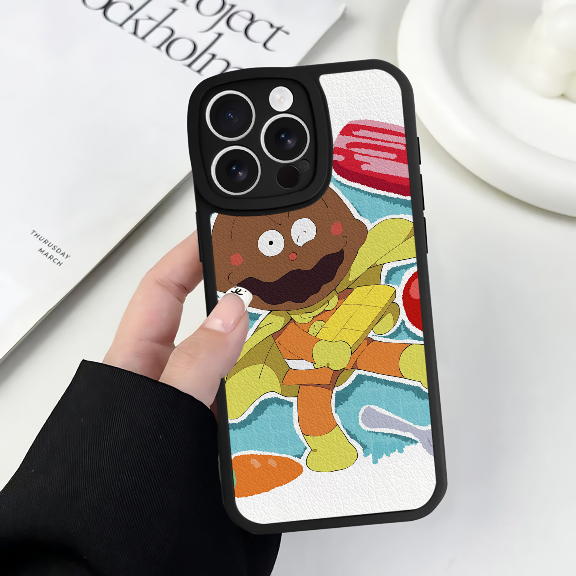 （画像用） アンパンマン Anpanman 【iPhone 16シリーズ対応】シリコンスマホケース（レザー調） 材質：シリコン